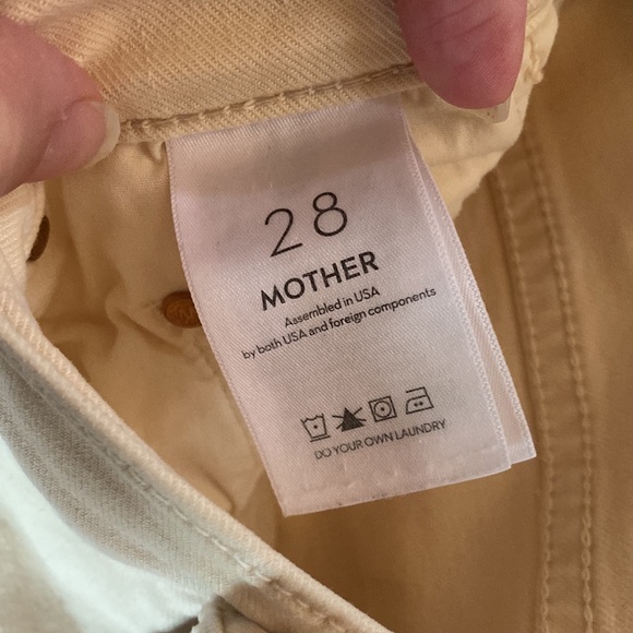Mother denim the insider crop step fray chalk it up size 28 - Picture 6 of 6